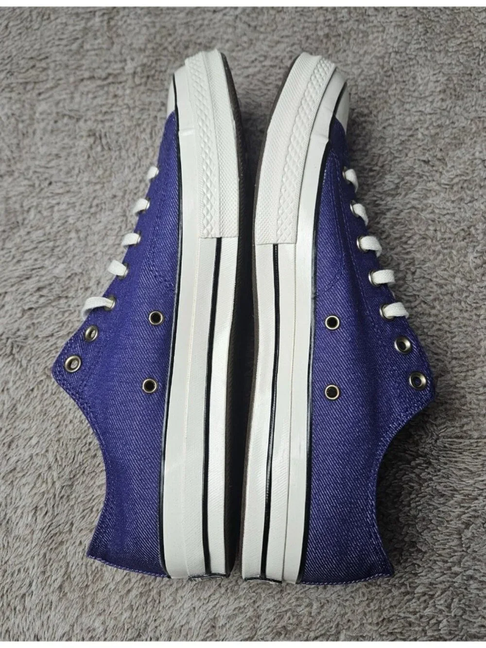 Converse Chuck Taylor 70 DENIM-All Star Ollie Patch~Court Purple M/13 W/15 Nwob - Picture 9 of 14